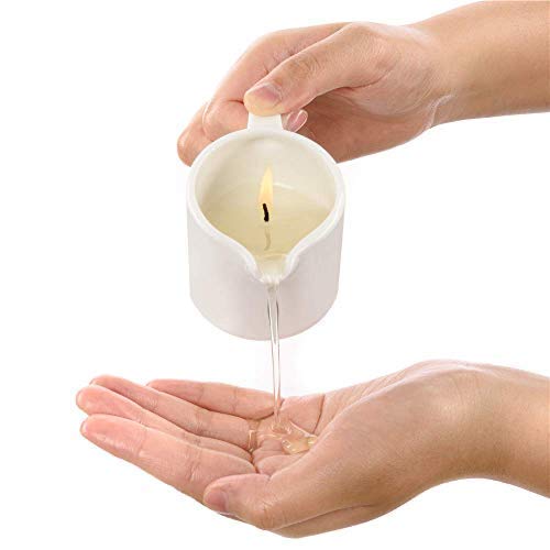 MELONY Soy Massage Oil Candle | Coconut | Low Temp | 2.82 OZ / 80G | Perfect Intensive Skin Treatment Candle | Nourishing with A