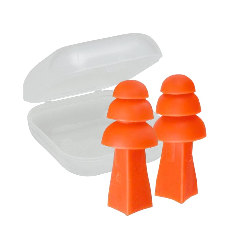 Flents Protechs Ear Plugs, 1 Pair of reusable Ear Plugs for Sleeping, Snoring, Loud Noise, Concerts, Construction, Studying & Tr