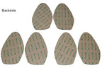 3 Pairs of Stick-on Suede Soles with Industrial-Strength Adhesive Backing, for high-Heeled Shoes. Resole Old Shoes or Convert Yo