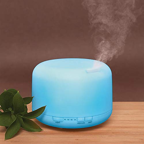 Pure Essential Oil Works Serenity LED Ultrasonic Aroma Diffuser, Diffuses Essential Oils with Cool Mist, Adjustable Mist Options