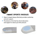 riemot 2 Pairs Shoe Insoles for Men Breathable Honeycomb Sport Inserts Cushioning Running Sneakers Insole Water Shoes Replacemen