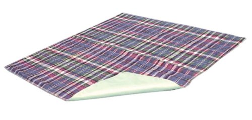 Essential Medical Supply Quik-Sorb 34 x 36 Plaid Quilted Reusable Underpad