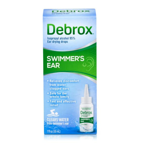 Debrox Swimmer's Ear Drying Drops for Adults & Kids, 1 Fl oz. (Pack of 4)