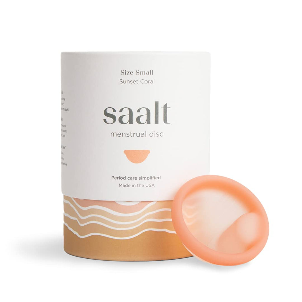 Saalt Menstrual Disc - Soft, Flexible, Reusable Medical-Grade - Removal Notch - Tampon Alternative - Made in USA - Lasts 10 Year