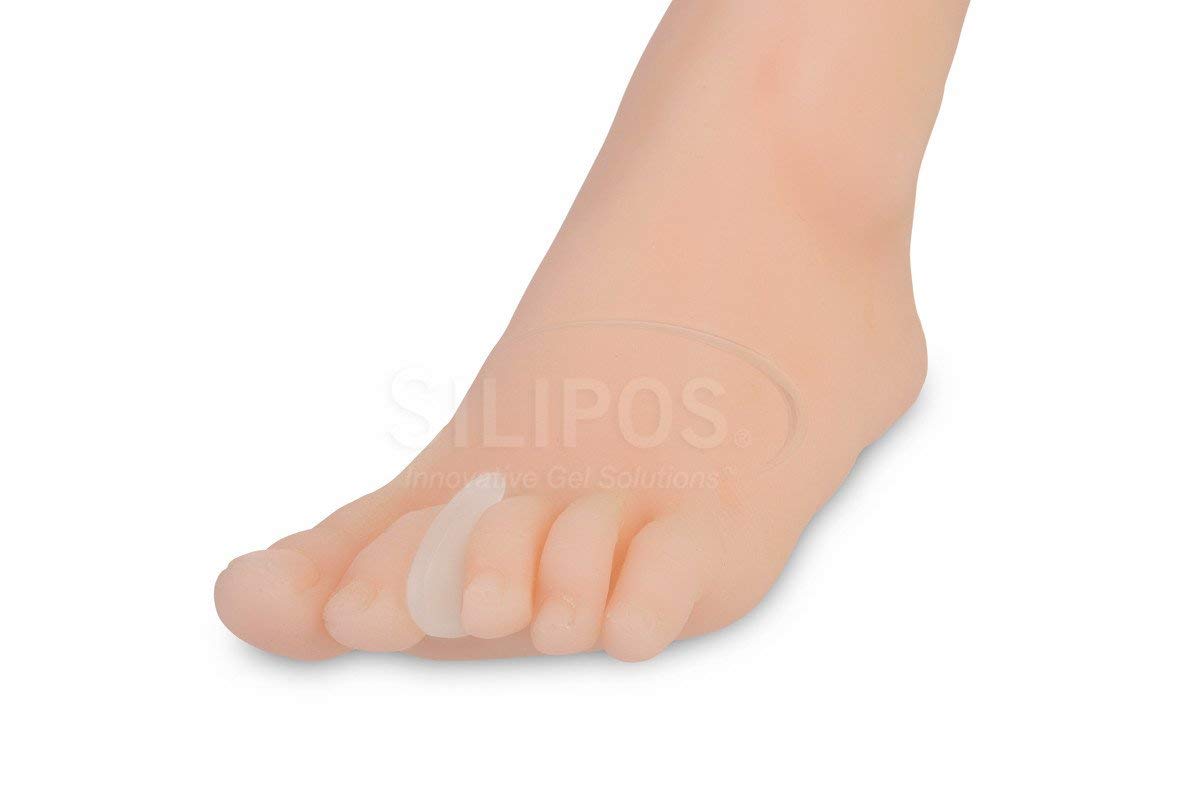 Silipos 11605 Gel Toe Spreader - (Pack of 15) Toe Spacer Relieves Bunion, Corn, Callus Pain - Toe Isolator with Mineral Oil. Foo