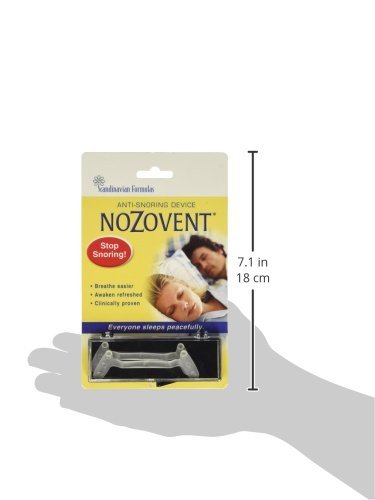 Scandinavian Formulas Nozovent Anti-Snoring Device, 2 Count