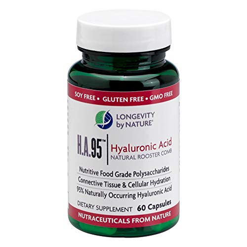 Longevity by Nature H.A.95 Hyaluronic Acid, 60 Capsules Dietary Supplement