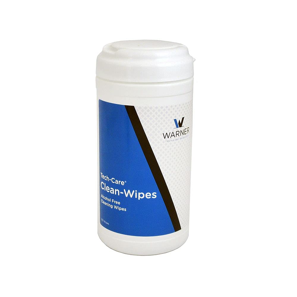 Tech-Care Clean Wipes - 160 Wipe Canister | Alcohol-Free | Cleans, Removes Earwax & Sweat from Hearing Aids, Earmold, Airpods, E