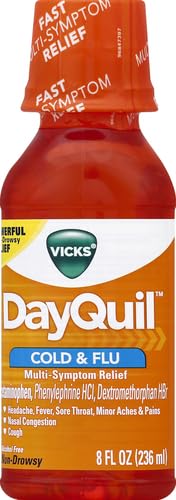 Vicks DayQuil Cold & Flu Relief Liquid 8 fl oz (OLD)