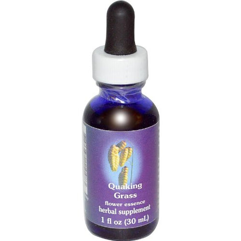 Flower Essence Services Dropper Herbal Supplements, Quaking Grass, 1 Ounce