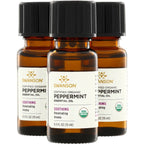Certified Organic Peppermint Essential Oil - 3 Pack