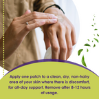 Relief Day Pain Patches: Sustained Arnica & Willow Bark Patches - 8 pack