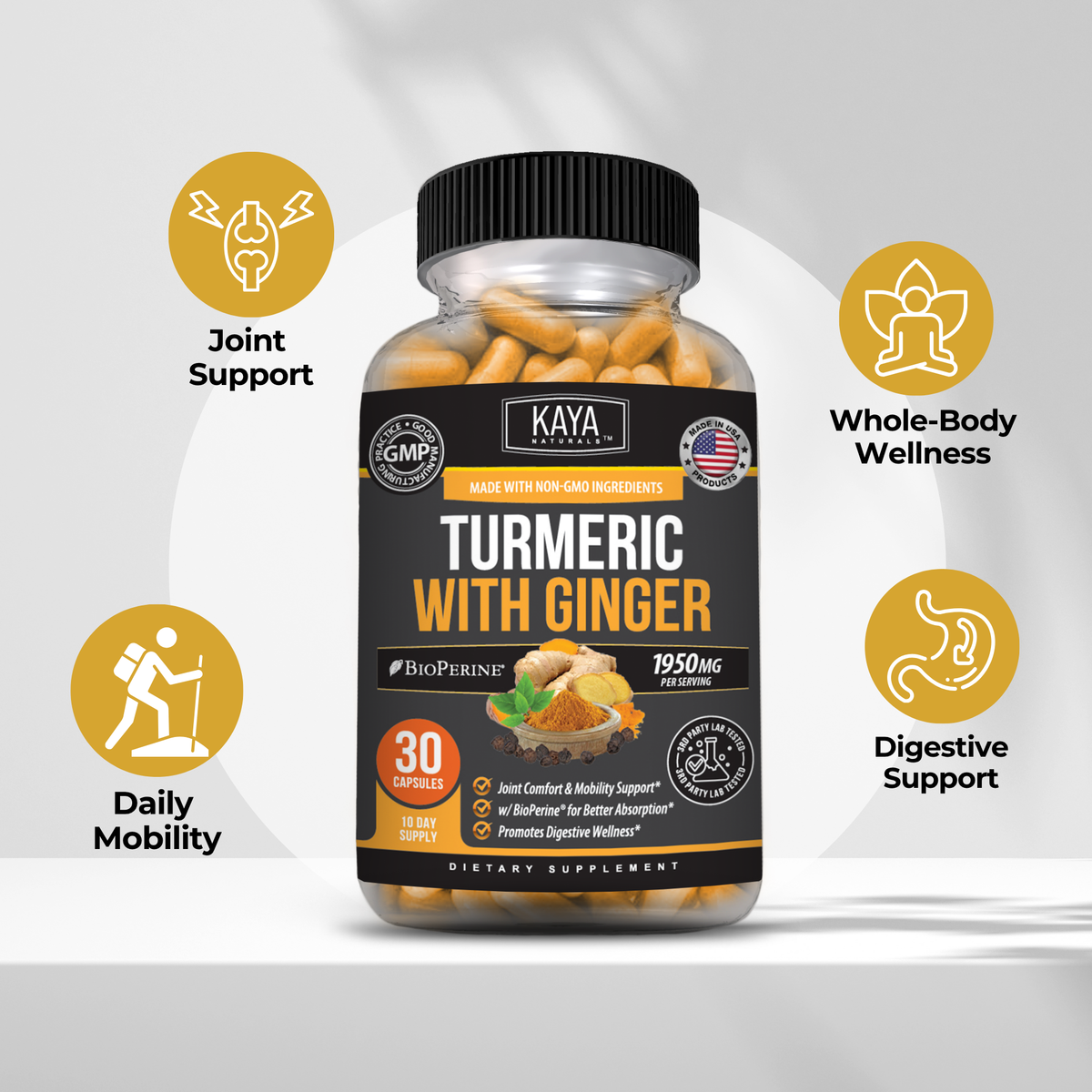 Turmeric with Ginger - Joint & Digestive Support