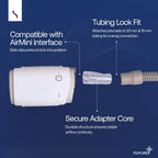 Snugell Adapter - Universal Tubing Connector Compatible with ResMed AirMini - Fits 15mm & 22mm CPAP Masks - Durable, Travel-Friendly Accessory for Convenient Use Anywhere