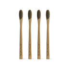 Nano Silver Infused Bamboo Kids Toothbrush 4 Pack