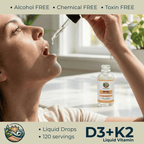 Vitamin D3 + K2 - Liquid Supplement (Chelated) — 1 fl oz