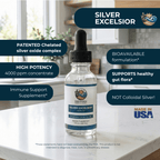 Silver Excelsior Serum - 4000 PPM Silver Oxide Immne Support Supplement