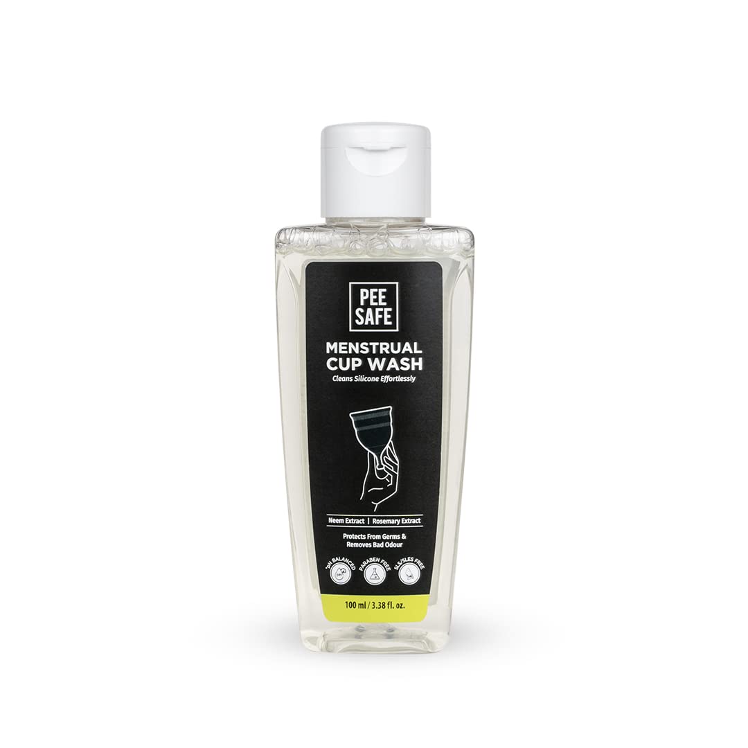 Pee Safe Menstrual Cup Wash 100Ml | Orange Fragrance | Maintains Cup Hygiene | Wash Your Period Cup In A Hygienic Way