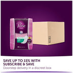 Poise Ultra Thin Pads Long Length Light Absorbency 24 Count (2 Pack)