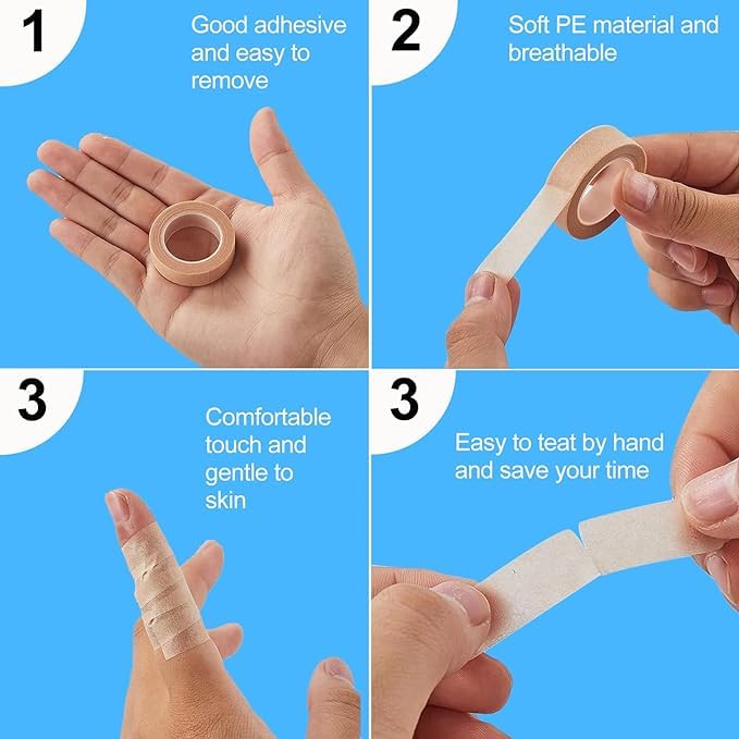 Rose Romee 8 Rolls Nose Tape for Rhinoplasty Shaping, Micropore Tape, Paper Tape Medical, Flexible Surgical Bandages, Self Adhes
