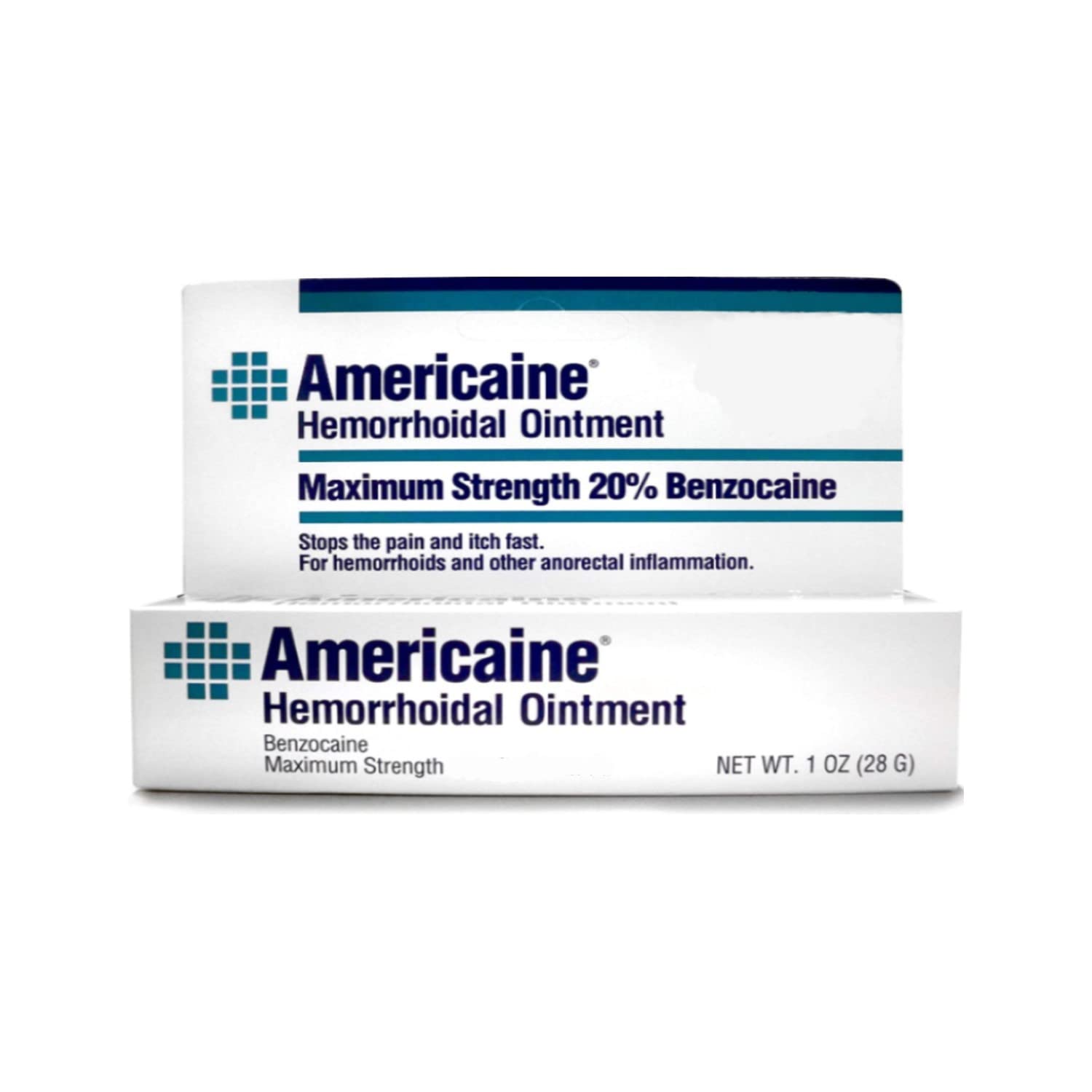 Americaine Hemorrhoidal Ointment Maximum Strength 20% Benzocaine 1 oz ( Pack of 2)