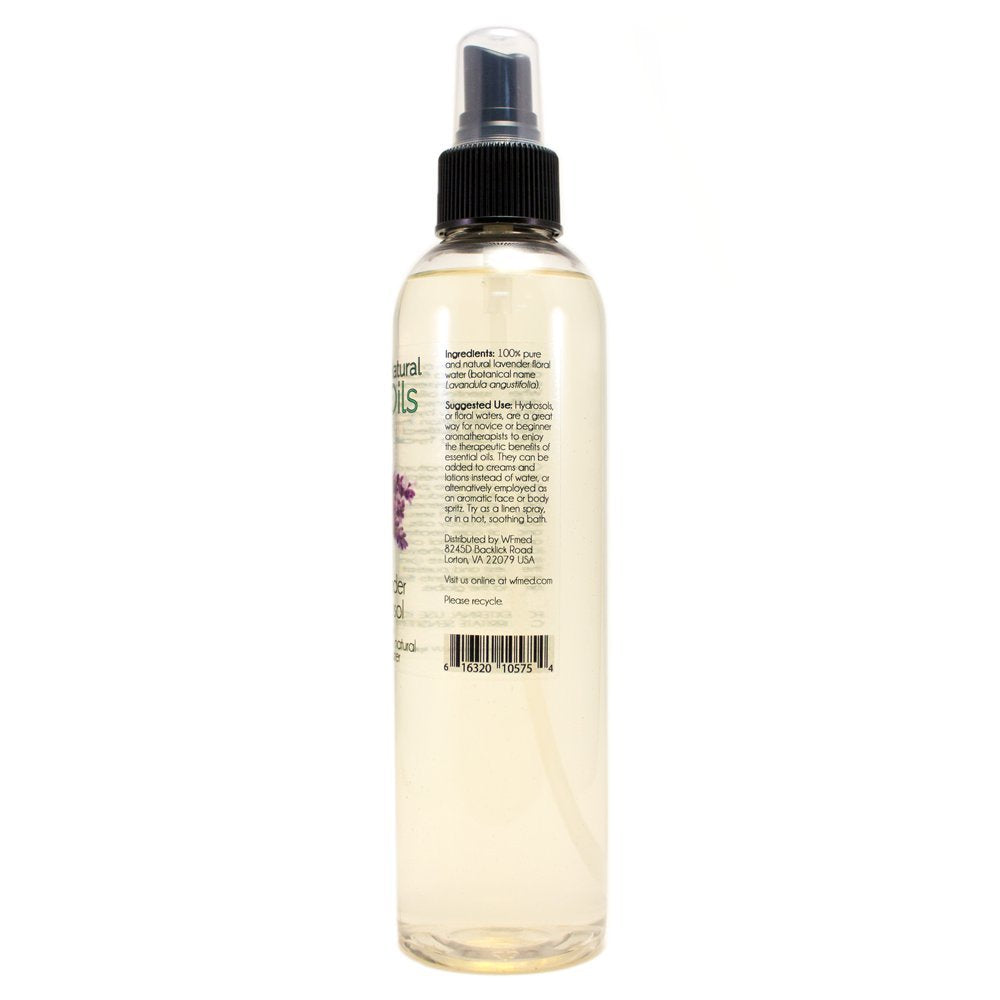 GreenHealth Lavender Hydrosol (Floral Water) - 8 fl oz Plastic Jug w/Cap - 100% Pure (NOT Oil)