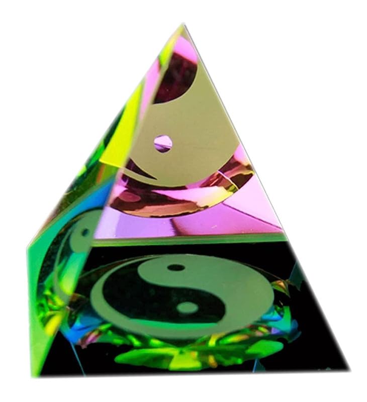 Rcw Crystal Rainbow Pyramid Vastu Money Wealth Luck Charm Enhance Prosperity & Positive Energy In Your Home Office Positive Ener