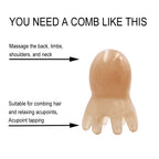 2 Pcs Octopus Head Massager Comb, Point Massage Comb, Back Neck and Back Manual Deep Massage Tools, Handheld Palm Full Body 8-Le