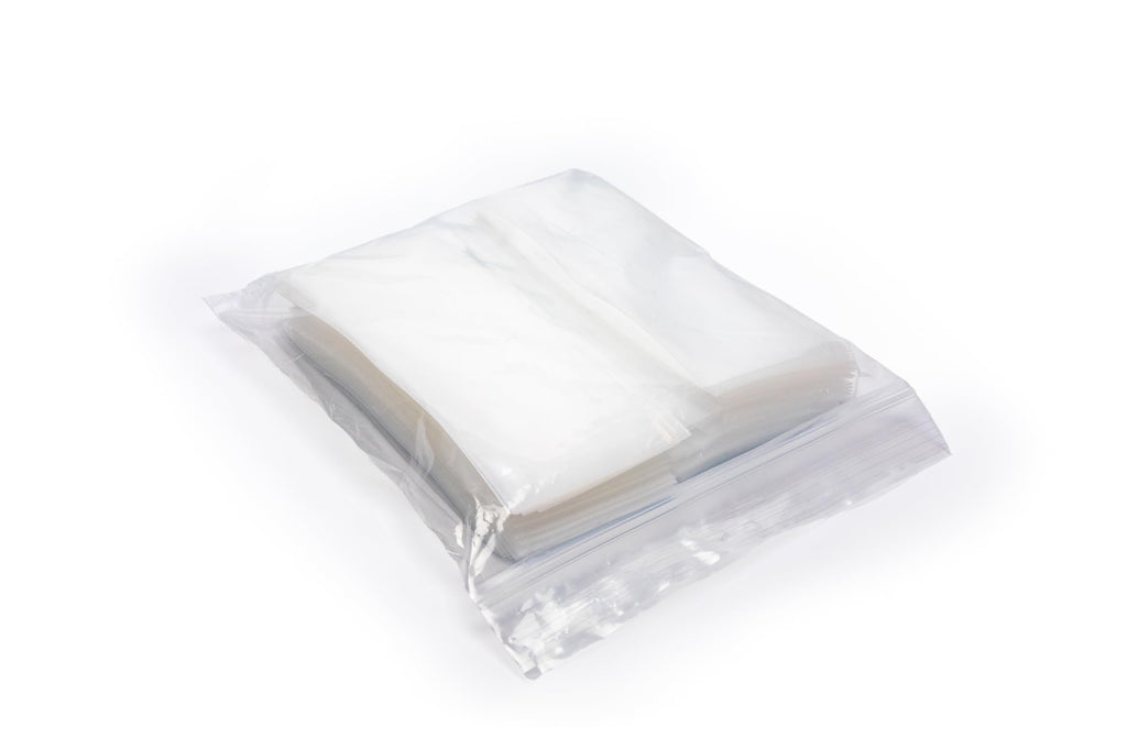 Vakly 100 Pill Crusher Pouches Disposable Heavy Duty Medication Bags for Crushing Tablets, Pills and Vitamins - Thick Clear Medi