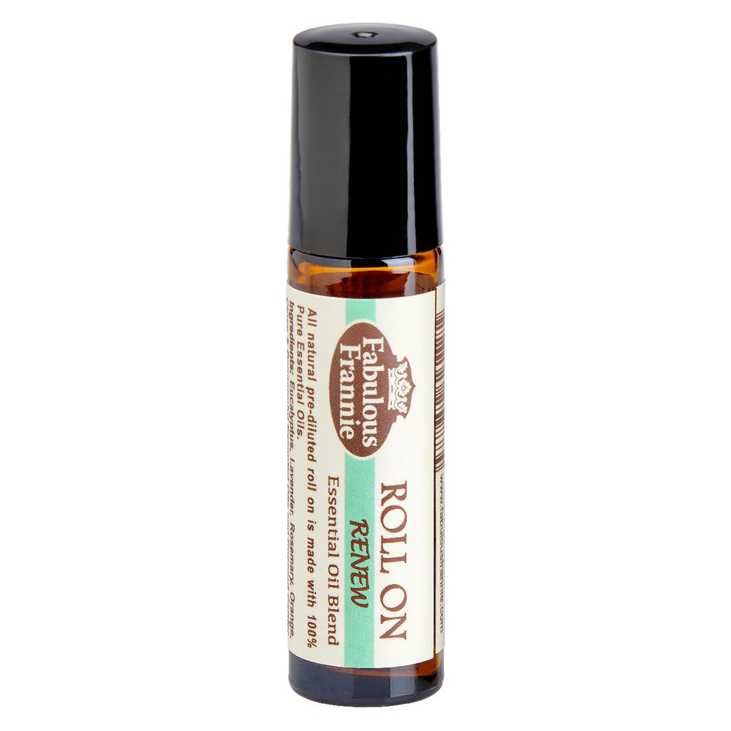 Fabulous Frannie Renew Essential Oil Blend Roll-On Made Clove, Peppermint, Orange, Lavender, Rosemary and Eucalyptus Pure Essent