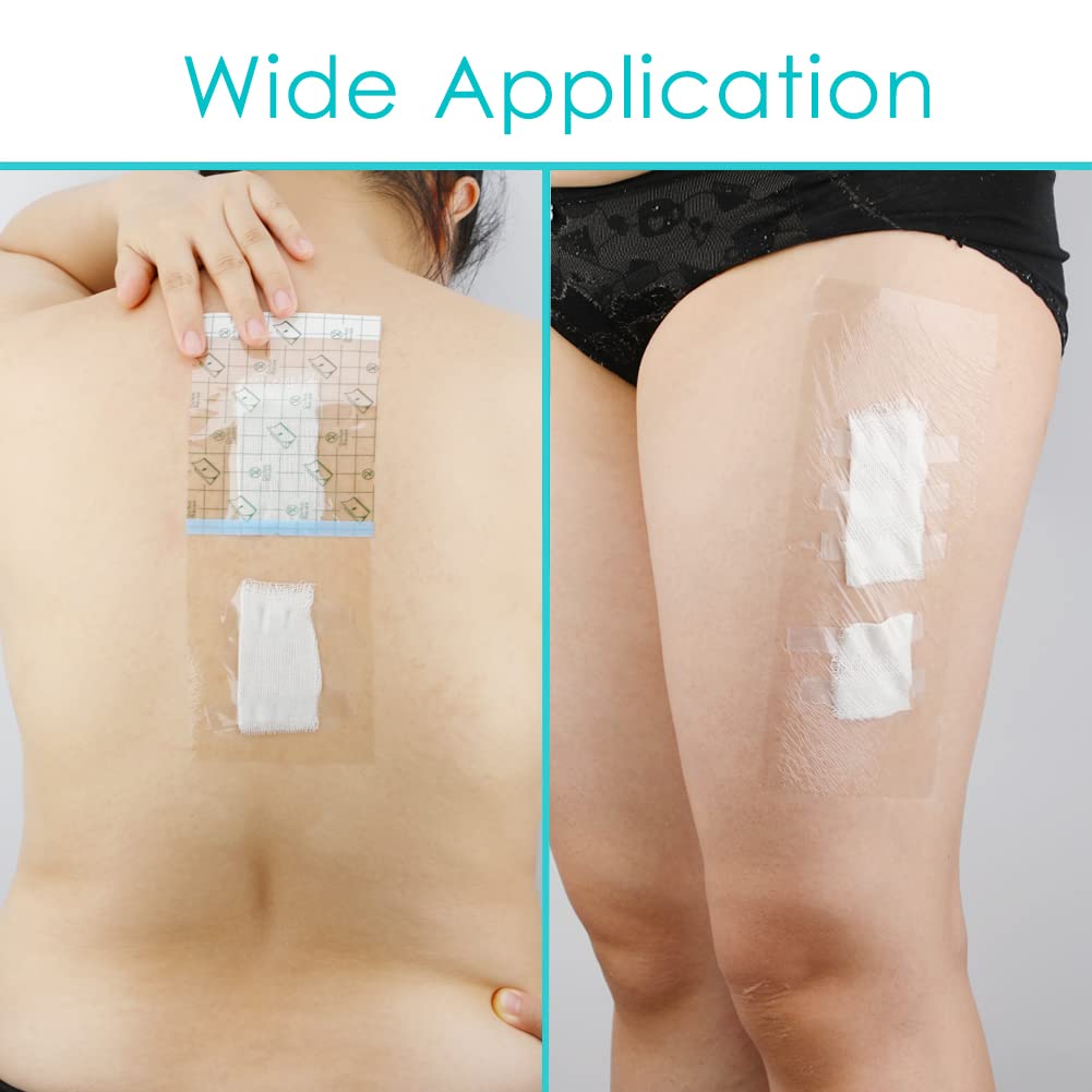 50 Pcs Waterproof Shower Protector Bandage | 6x10 Inch Large Wounds Showering Cover for Knee Replacement Surgery C Section Post