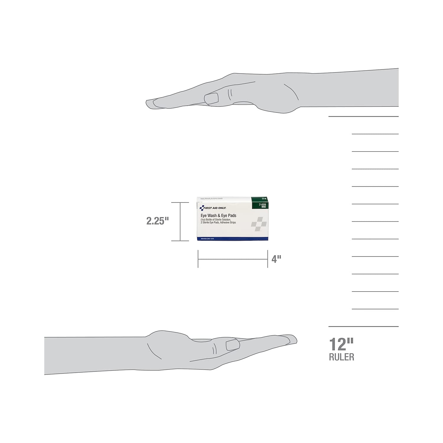Pac-kit 7-009 1-oz. Eye Flush With Pads And Strip- Unit
