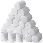 Treela 24 Rolls Cast Padding Individual Pack Undercast Padding Roll Wrap Bandage with Plaster Soft Cloth for Halloween Wrap Band