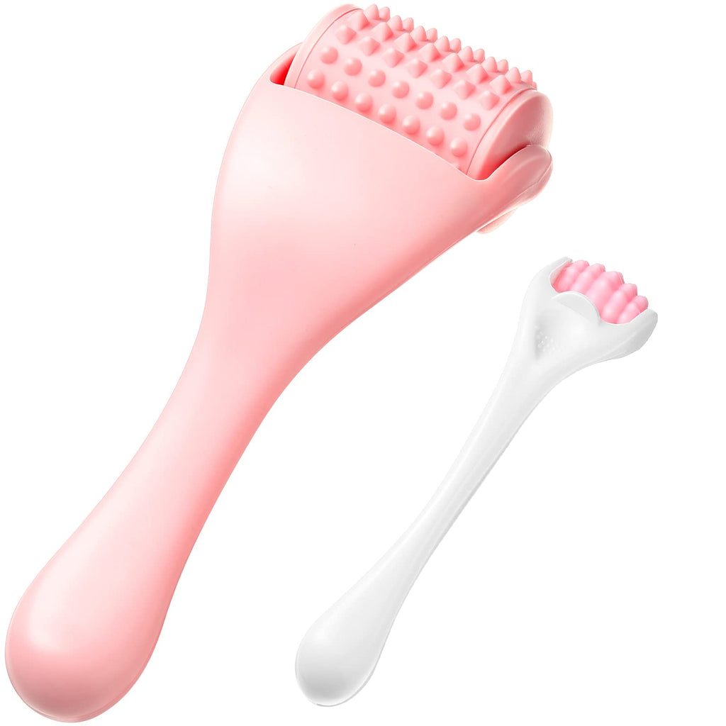 Tondiamo 2 Pcs Muscle Roller Stick Fascia Body Cellulite Face Muscle Massage Roller Manual Massage Tools for Muscles Relief Neck
