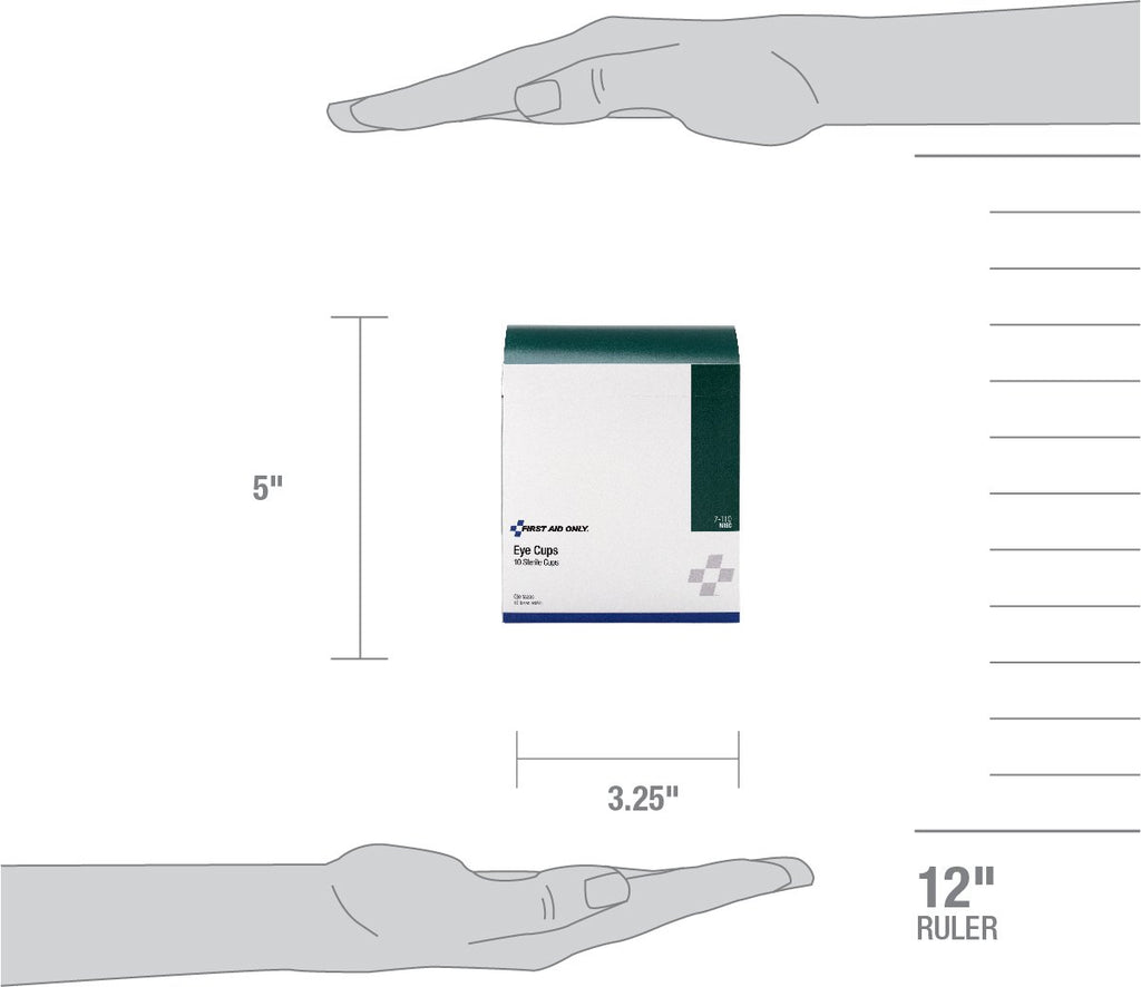 First Aid Only - 7-110 Sterile Eye Cups, 10 Per Box