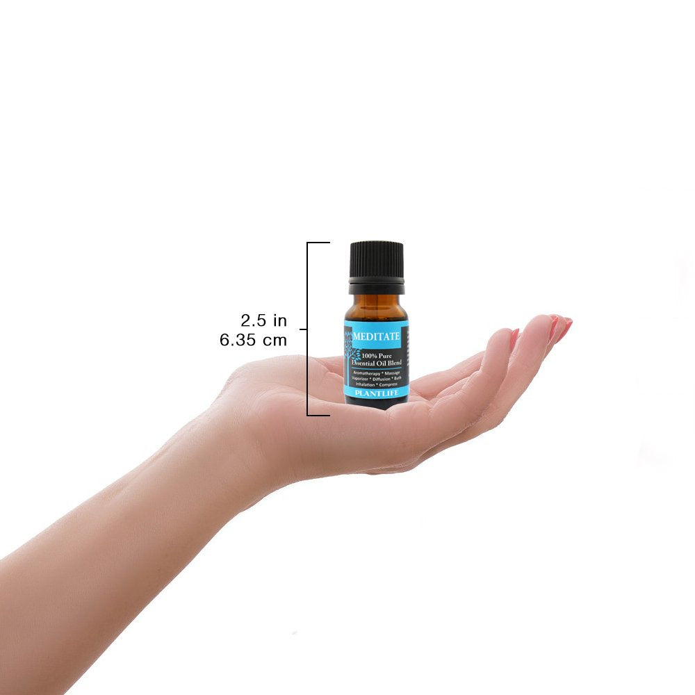 Plantlife Meditate Aromatherapy Essential Oil Blend - Straight from The Plant 100% Pure Therapeutic Grade - No Additives or Fill