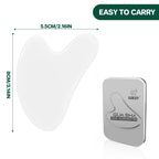 Gua Sha Facial Tools, GuaSha Massage Tool Guasha Board for SPA Acupuncture Therapy Trigger Point Treatment, Gua Sha Scraping Mas
