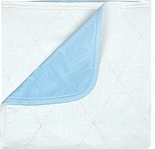 Essential Medical Supply Quik-Sorb 34 x 35 Brushed Polyester Reusable Underpad with Nylon Positioning Straps