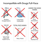 Snugz Full Face Mask Liners: Machine Washable, One-Size-Fits-Most FULL Face CPAP Mask Liners, Pack of 2 Lasts 90 Days
