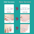 4Pcs Pinky Toe Separator, Toe Spacers, Soft Gel Toe Spacers Toe Corrector, Toe Separators for Overlapping Toes, Toe Straightener