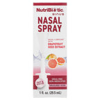 NutriBiotic Nasal Spray 1 Fl Oz | Nasal Lubricant with Grapefruit Seed Extract & Sodium Chloride | Help Flush Irritants from Nas