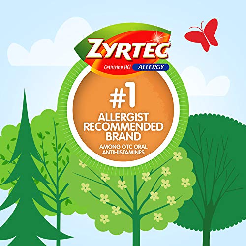 Zyrtec 24 HR Indoor & Outdoor Allergy Liquid Gels Capsules, Cetirizine HCI Antihistamine, 40 Count