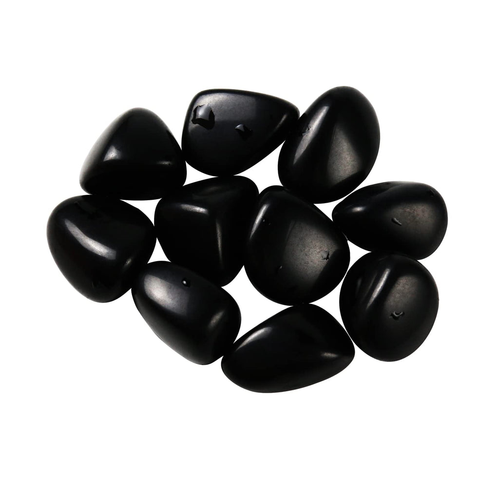 Tumbled Polished Natural Black Obsidian Stones, Crystals and Healing Stones Quartz Bulk for Wicca, Reiki, Healing Energy, Chakra