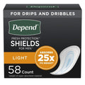 Depend Guards for Men Bladder Control Pad Light Absorbency Absorb-Loc One Size Fits Most Male Disposable, 35641 - Case of 174