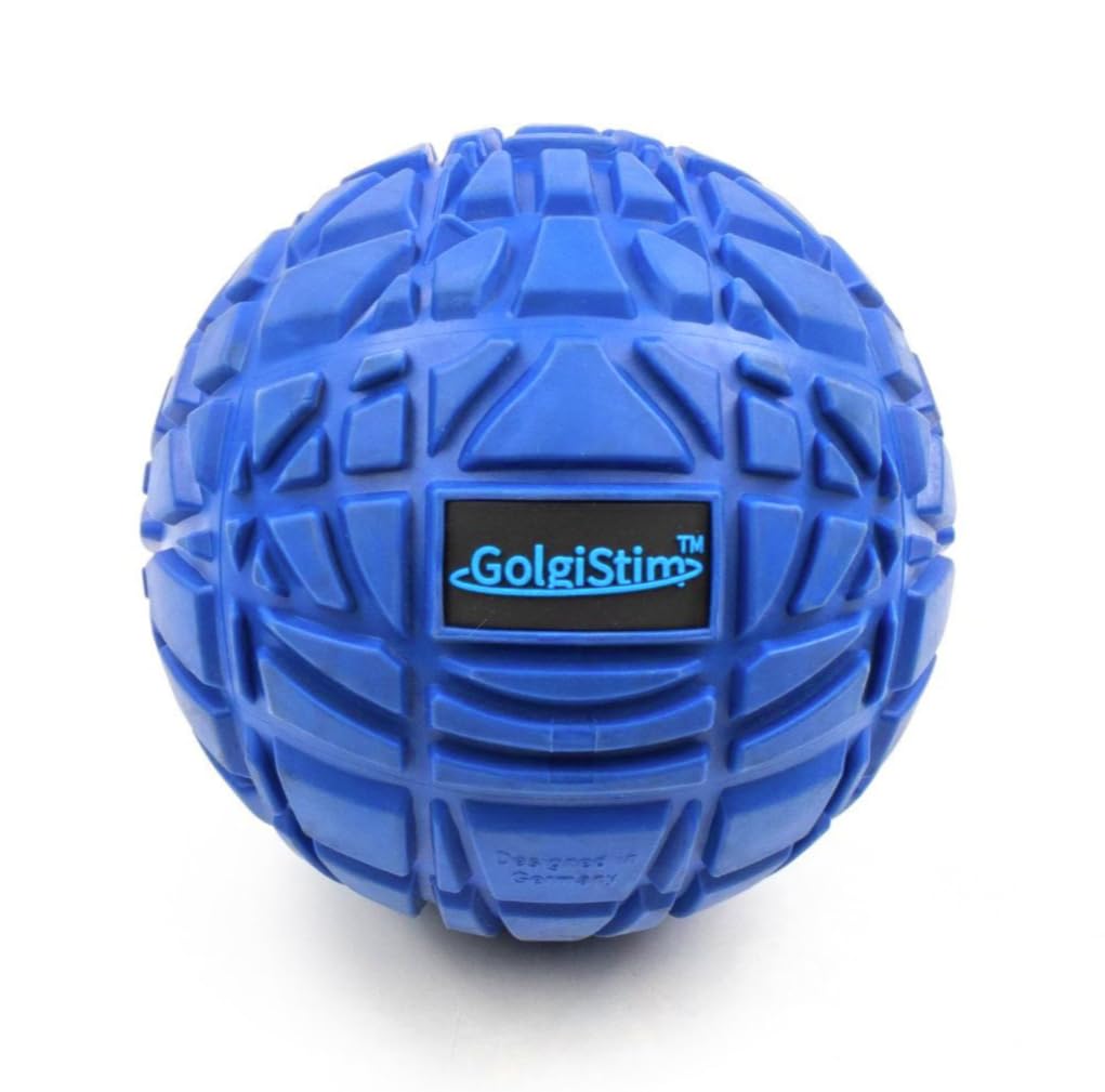 GolgiStim Large Trigger Point Massage Ball - 4.75 Inch Hard Rubber Therapy Ball for Myofascial Massage - Deep Tissue Massager fo