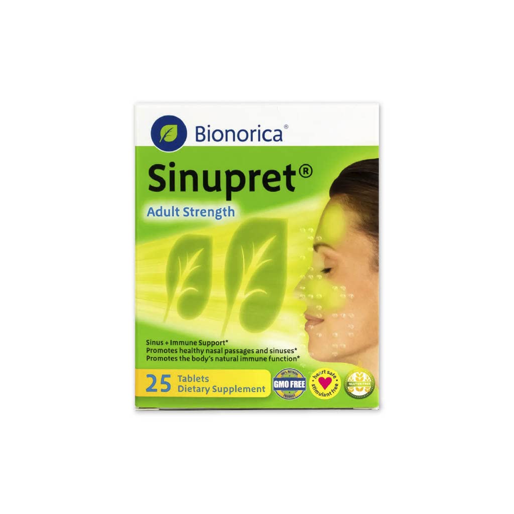 Bionorica Sinupret Adult Strength Sinus - Immune Support Supplement - All Natural - Herbal Nasal Passage & Immunity Boost - 25 T