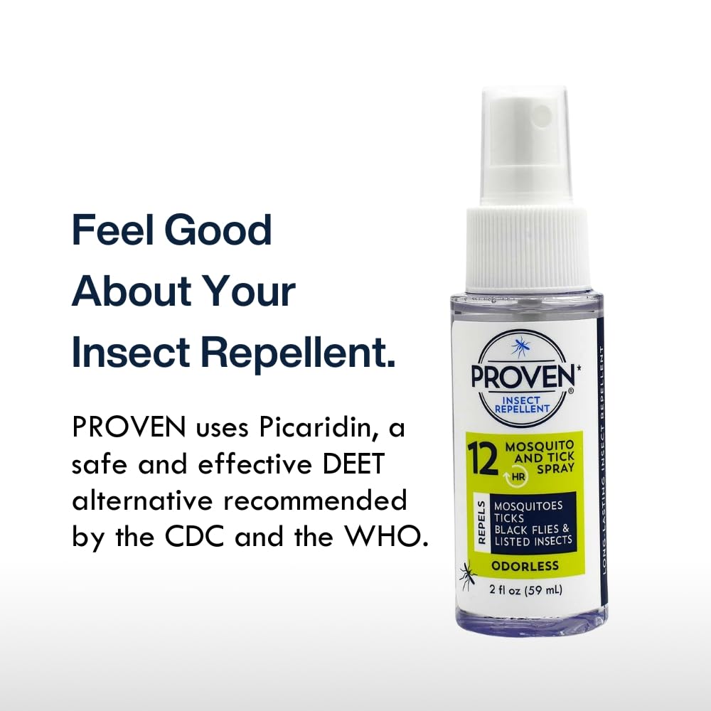 Proven Insect Repellent Spray, Keep Mosquitoes, Ticks and Flies Off, DEET Alternative Repellent, Up to 14-Hour Protection, Great