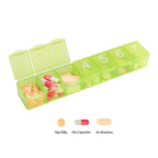 e-Pill 7 Times a Day x 7 Day Weekly Pill Organizer, Vitamin and Medicine Pillbox with Clear Case
