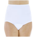 Wearever (3-Pack) Womens White Cotton Comfort Regular Absorbency (0.5 Cup) Incontinence Panties 2X (Fits Hip Sizes: 45-48)