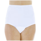 Wearever (3-Pack) Womens White Cotton Comfort Regular Absorbency (0.5 Cup) Incontinence Panties 2X (Fits Hip Sizes: 45-48)